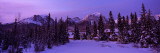Hotel at Riverside with Mountains in Back  Post Hotel  Pipestone River  Banff National Park  Canada