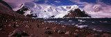 Penguins on the Coast  Neko Harbor  Andvord Bay  Antarctic Peninsula  Antarctica