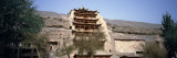 Temple on a Mountain  Mogao Caves  Dunhuang  Jiuquan  Gansu Province  China