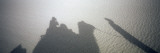 Shadow of a Tourist Riding a Camel  Singing Sand Dunes  Dunhuang  Jiuquan  Gansu Province  China