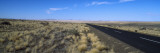 Desert Road Passing Through the Grasslands  Namibia