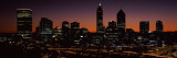 Buildings Lit Up at Dawn  Perth  Western Australia  Australia