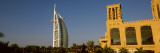 Trees in Front of a Hotel  Burj Al Arab Hotel  Dubai  United Arab Emirates