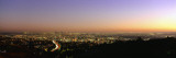 Aerial View of Buildings in a City at Dusk from Hollywood Hills  Hollywood  City of Los Angeles