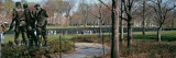 Tourists in a Park  Vietnam War Memorial  Washington DC  USA