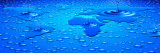 World Map Formed with Water Drops
