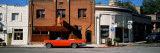 Car Parked in Front of Buildings  Historic District  Auburn  Placer County  California  USA