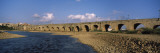 Roman Aqueduct across a River  Merida  Badajoz  Spain