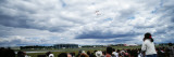Spectators Watching an Air Show  Red Arrows  Farnborough  England