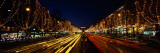 Monument Lit Up at Night  Arc De Triomphe  Avenue Des Champs Elysees  Paris  France