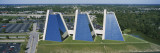 High Angle View of Three Buildings in a Row  the Pyramids  Indianapolis  Indiana  USA