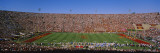 High Angle View of a Football Stadium Full of Spectators  Los Angeles Memorial Coliseum