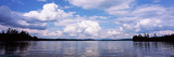 Reflection of Clouds and Trees in a Lake  Raquette Lake  Adirondack Mountains  New York State  USA