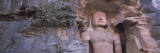 Buddha Sculpture Carved on a Wall  Gwalior Fort  Gwalior  Madhya Pradesh  India