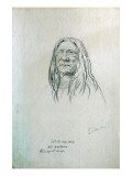 Portrait of Cut-Te-Na-Apy Old Koutaine Blackfoot Chief