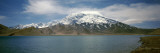 Mountain at the Lakeside  Muztagh Ata  Karakul Lake  Karakoram Highway  Xinjiang Province  China