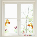 Giraffes and monkeys  (Window Decal)