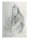 Portrait of Mek-Yapy Red Dye Piegan Warrior