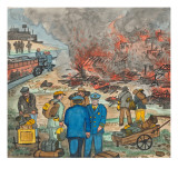 Shacktown (`Hooverville') Being Burned Down by Orders of the City Authorities