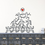 Stacked Figures with Heart