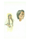 Detail Views of Two Indian People
