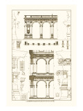 Porch of the Cathedral of Spoleto and Arcade from Palazzo Farnese