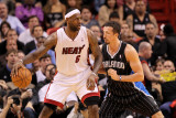 Orlando Magic v Miami Heat  Miami  FL - March 03: LeBron James and Hedo Turkoglu