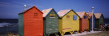 Colorful Huts on the Beach  St James Beach  Cape Town  Western Cape Province  South Africa