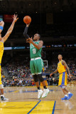 Boston Celtics v Golden State Warriors  Oakland  CA - February 22: Rajon Rondo and Andris Biedrins