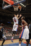 Minnesota Timberwolves v Detroit Pistons  Auburn Hills  MI - March 2: Austin Daye and Greg Monroe