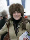 Prince William's girlfriend Kate Middleton seen here arriving at the Cheltenham Festival on Gold Cu