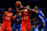 2011 NBA All Star Game  Los Angeles  CA - February 20: Kobe Bryant  LeBron James  Derrick Rose and 