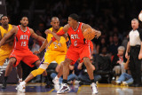 Atlanta Hawks v Los Angeles Lakers  Los Angeles  CA - February 22: Joe Johnson and Kobe Bryant