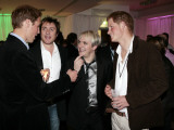 Prince Harry and Prince William with 80s pop band Duran Duran