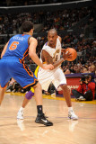 New York Knicks v Los Angeles Lakers  Los Angeles  CA - January 9: Kobe Bryant and Landry Fields