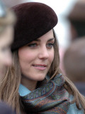 Kate Middleton in the Royal box at Cheltenham racecourse