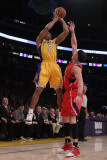 Atlanta Hawks v Los Angeles Lakers  Los Angeles  CA - February 22: Derek Fisher
