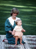 Princess of Wales with William in New Zealand  April 1983
