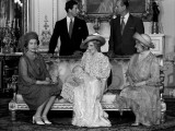 Princess Diana with her new born son Prince William 1982 and husband Prince Charles Prince Philip Q