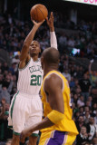 Los Angeles Lakers v Boston Celtics  Boston  MA - February 10: Ray Allen and Kobe Bryant