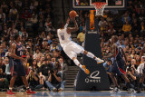 Atlanta Hawks v Denver Nuggets  Denver  CO - February 28: JR Smith  Joe Johnson and Jamal Crawfor