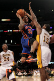 New York Knicks v Los Angeles Lakers  Los Angeles  CA - January 09: Wilson Chandler and Andrew Bynu