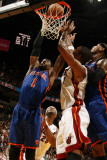 New York Knicks v Miami Heat  Miami - February 27: Amar'e Stoudemire and Chris Bosh
