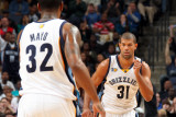 New Orleans Hornets v Memphis Grizzlies  Memphis  Tn - March 4: Shane Battier and OJ Mayo