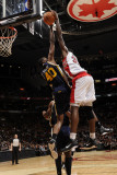 Utah Jazz v Toronto Raptors  Toronto  CA - March 9: Ed Davis and Jeremy Evans