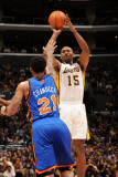 New York Knicks v Los Angeles Lakers  Los Angeles  CA - January 9: Ron Artest and Wilson Chandler