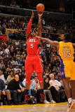 Atlanta Hawks v Los Angeles Lakers  Los Angeles  CA - February 22: Josh Smith and Ron Artest