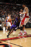 Sacramento Kings v Toronto Raptors  Toronto  Canada - January 9: Jermaine Taylor and Linas Kleiza
