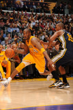 Utah Jazz v Los Angeles Lakers  Los Angeles  CA - January 25: Kobe Bryant and Raja Bell