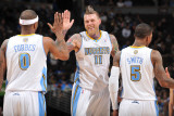 Charlotte Bobcats v Denver Nuggets  Denver - March 3: Chris Andersen  Gary Forbes and JR Smith